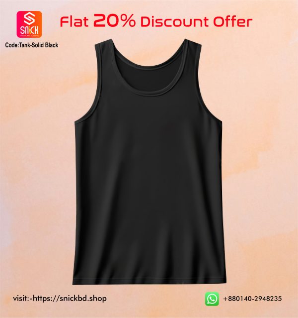 Tank-Solid Black