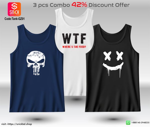Offer 3pcs Premium Tank Top Combo Pack