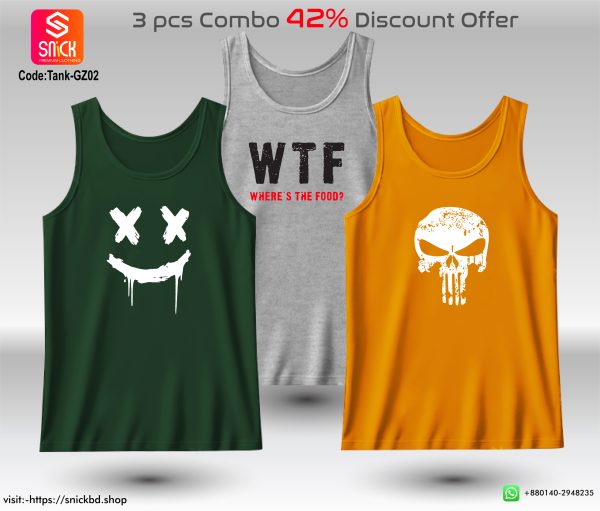 Offer 3pcs Premium Tank Top Combo Pack