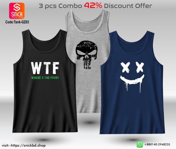 Offer 3pcs Premium Tank Top Combo Pack