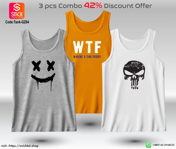 Offer 3pcs Premium Tank Top Combo Pack