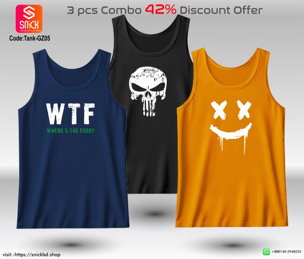 Offer 3pcs Premium Tank Top Combo Pack