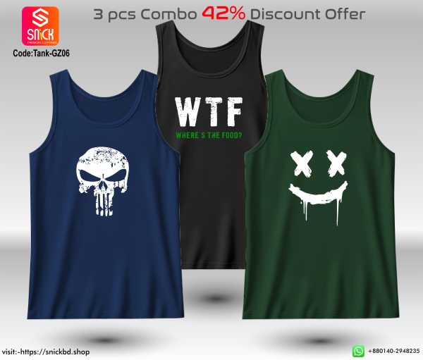 Offer 3pcs Premium Tank Top Combo Pack