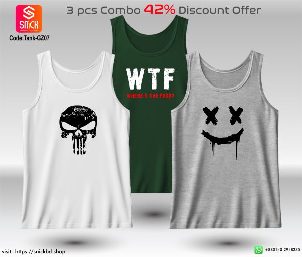 Offer 3pcs Premium Tank Top Combo Pack