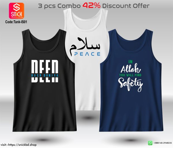 Offer 3pcs Premium Tank Top Combo Pack