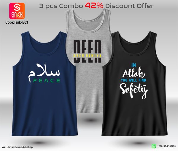 Offer 3pcs Premium Tank Top Combo Pack