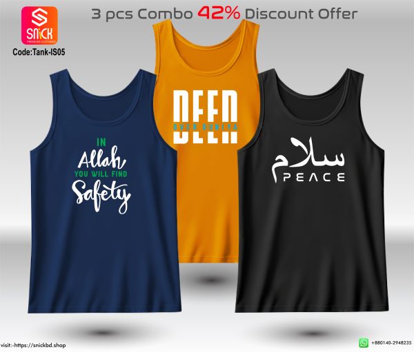 Offer 3pcs Premium Tank Top Combo Pack