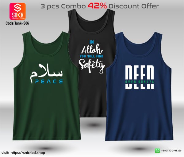 Offer 3pcs Premium Tank Top Combo Pack