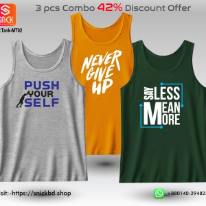 Offer 3pcs Premium Tank Top Combo Pack