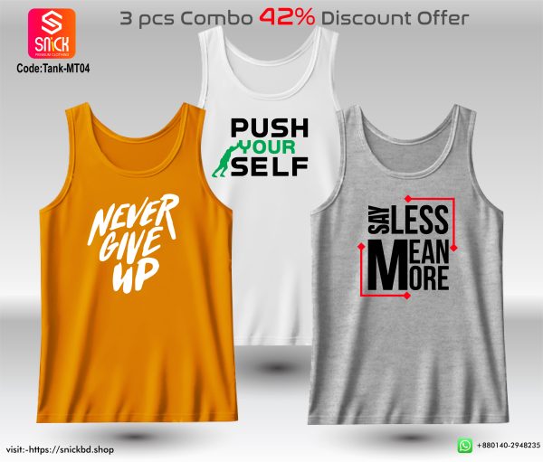 Offer 3pcs Premium Tank Top Combo Pack
