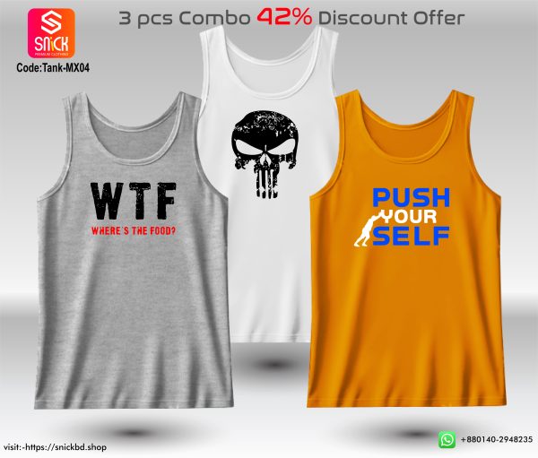 Offer 3pcs Premium Tank Top Combo Pack