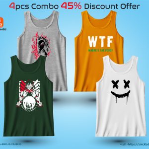 Offer 4pcs Premium Tank Top Combo Pack