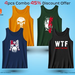 Offer 4pcs Premium Tank Top Combo Pack