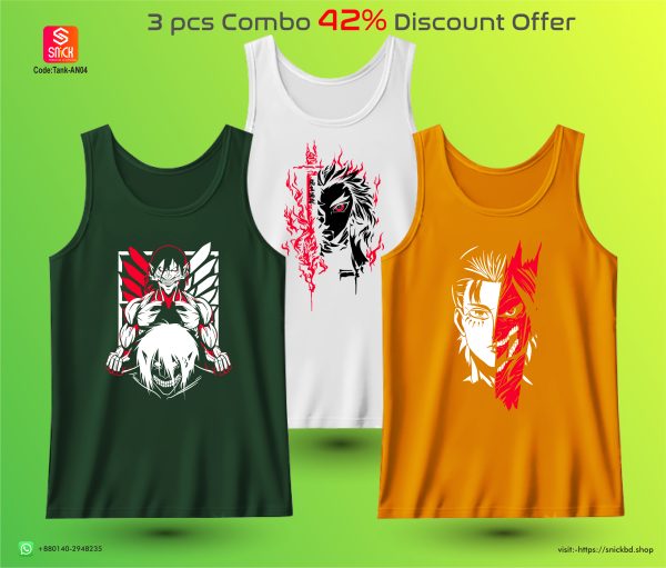 Offer 3pcs Premium Tank Top Combo Pack