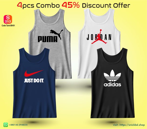 Offer 4pcs Premium Tank Top Combo Pack