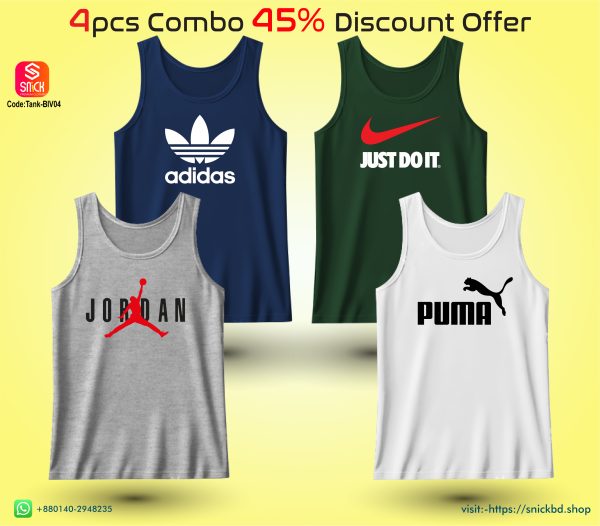 Offer 4pcs Premium Tank Top Combo Pack