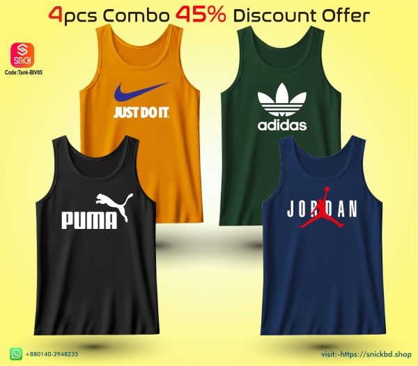Offer 4pcs Premium Tank Top Combo Pack