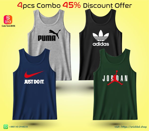Offer 4pcs Premium Tank Top Combo Pack