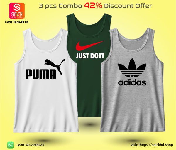 Offer 3pcs Premium Tank Top Combo Pack
