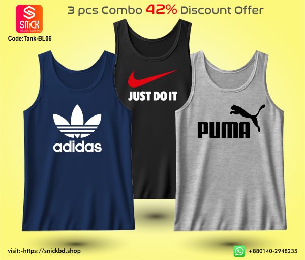Offer 3pcs Premium Tank Top Combo Pack