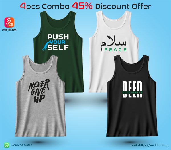 Offer 4pcs Premium Tank Top Combo Pack
